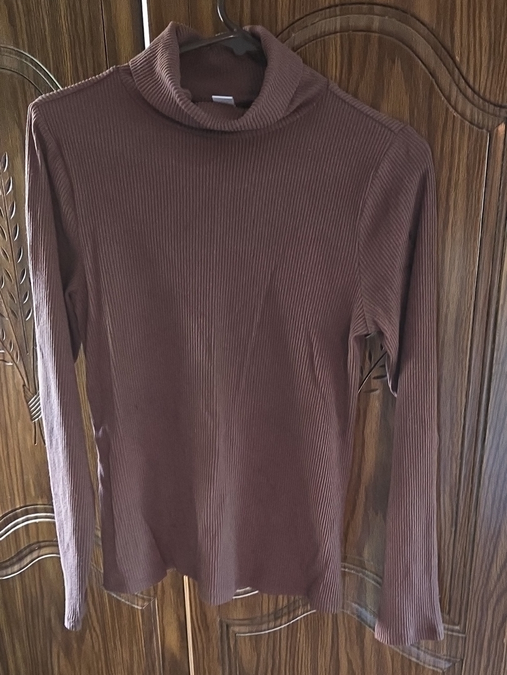 Old Navy Ribbed Turtleneck Top - Brown